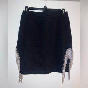 Fashion Nova black diamond skirt. Size L